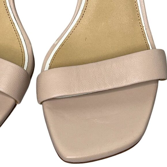 Rag & Bone Ellis Sandal Nude Leather Block Heel Ankle Strap Sandals SZ 39, US 9 - Picture 9 of 14